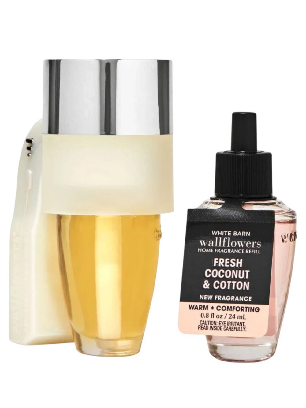 Bath & Body Works Fresh Coconut & Cotton Wallflower Scent Control Plug & Refill